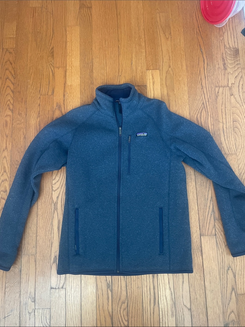 Patagonia Men's Dark Blue Full-Zip Performance Jacket
